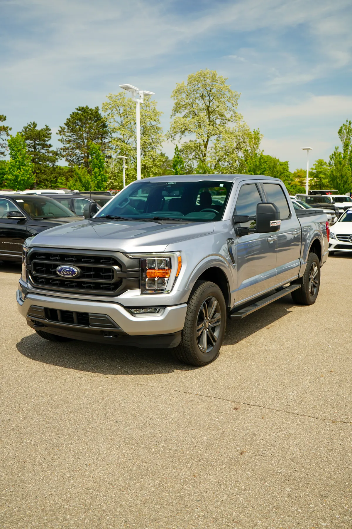 Silver Ford F-150 XLT Sport after a full detail by After Hours Car Detailing in Mid-Michigan
