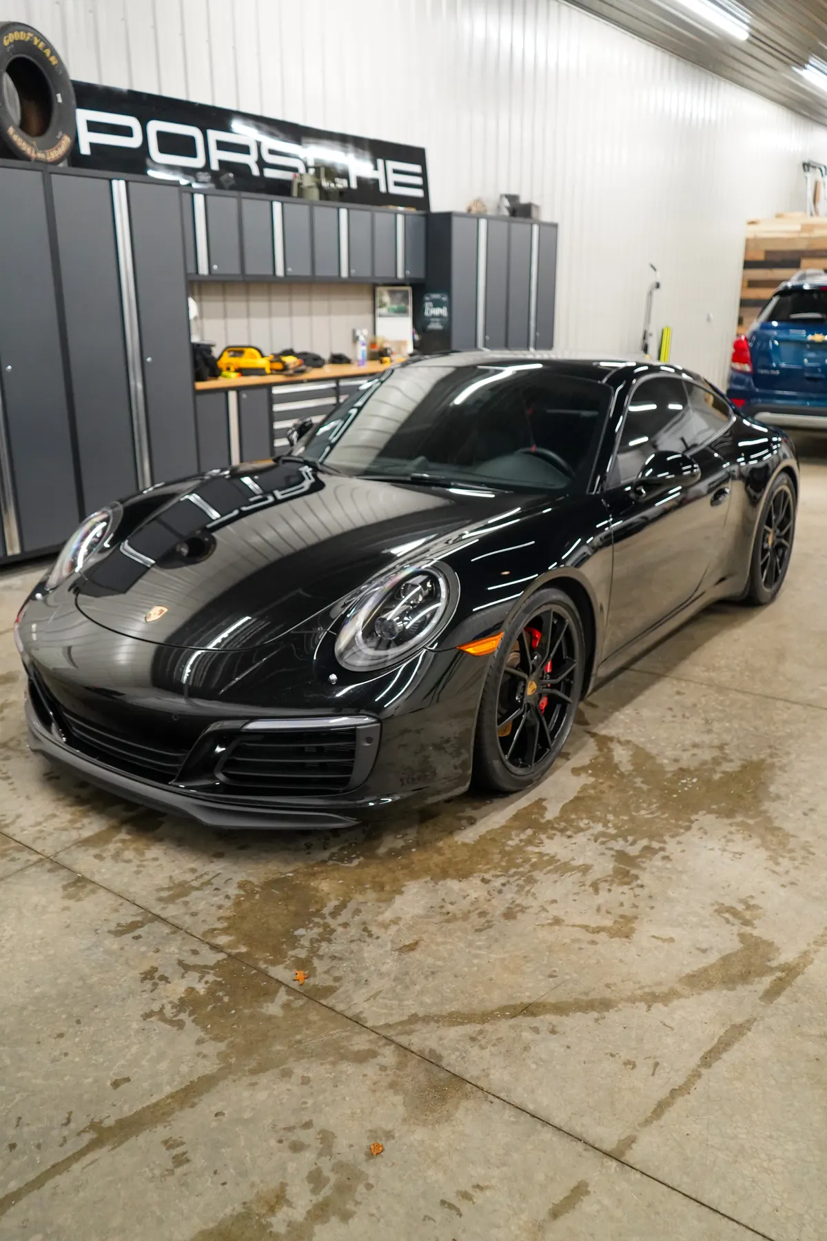 Black Porsche 911 after a full detail by After Hours Car Detailing in Mid-Michigan