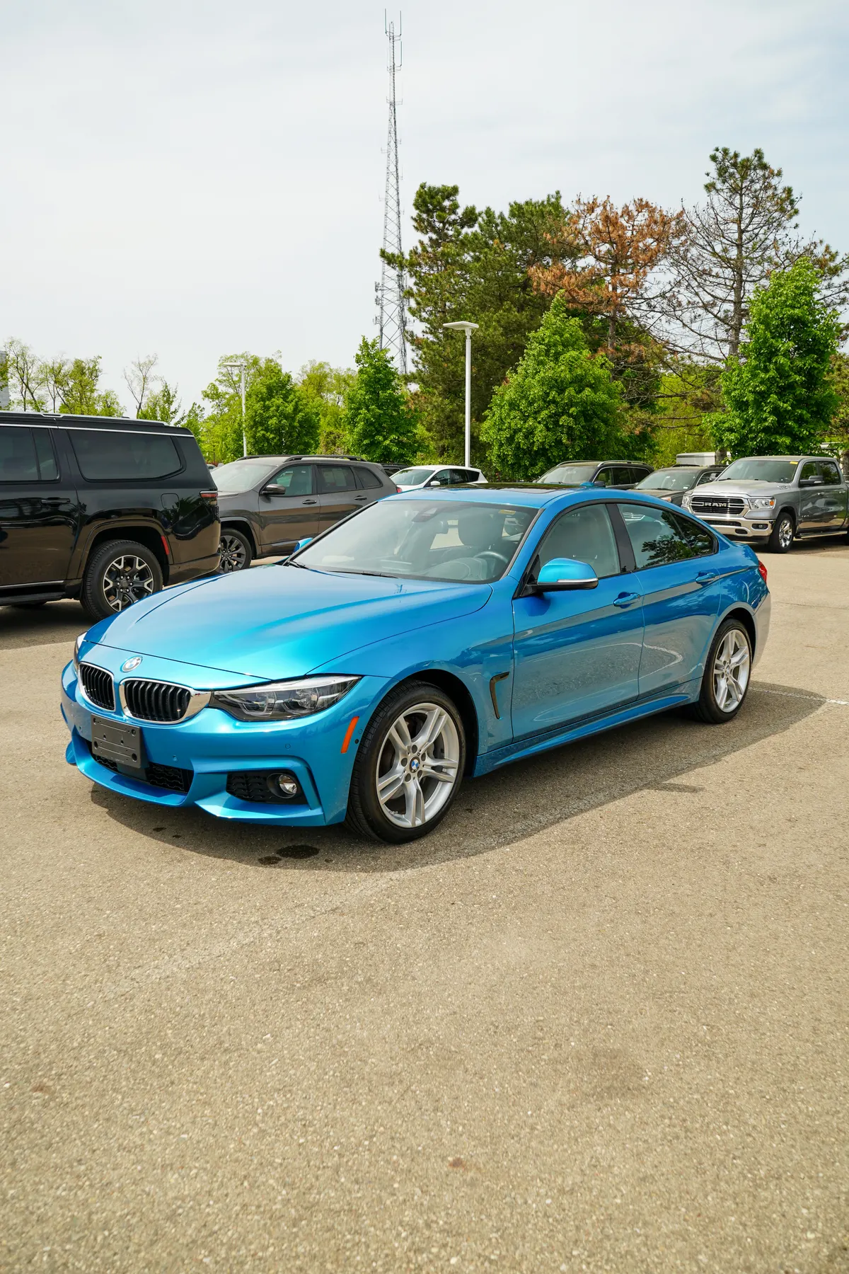 Blue BMW after a full ceramic coating