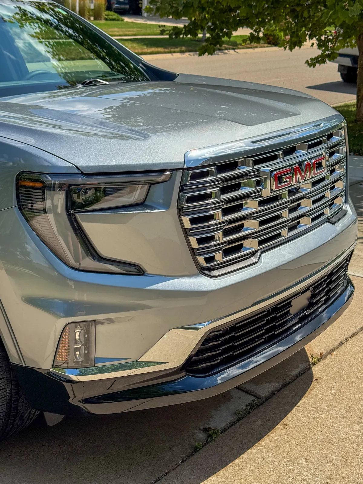 GMC grille detailed to a mirror finish