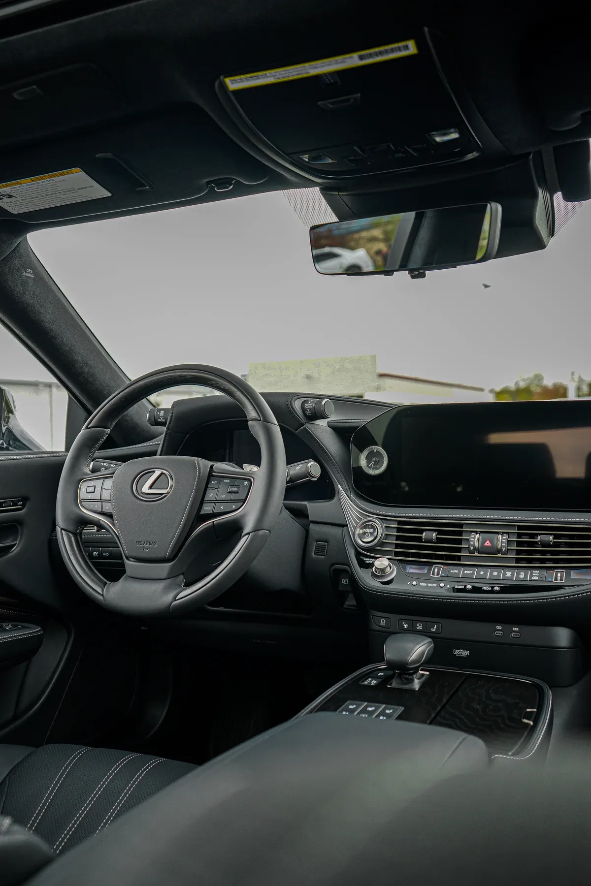 Lexus LS black interior detailed